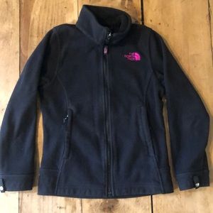 THE NORTH FACE girls zip up fleece jacket Size small (7/8)